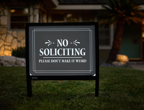 No Solicitating Yardsy Sign - Hero