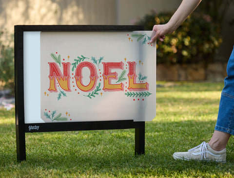 Noel Yardsy Sign - Interchangeable