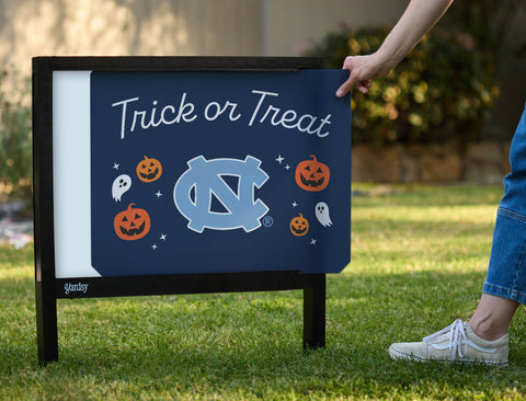North Carolina Halloween Trick Or Treat Yardsy Sign - Interchangeable