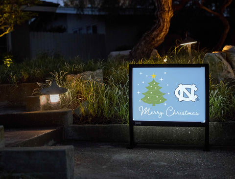 North Carolina Merry Christmas Yardsy Sign - Flat Feet