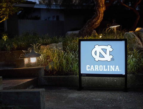 North Carolina NC Carolina Blue Yardsy Sign - Flat Feet