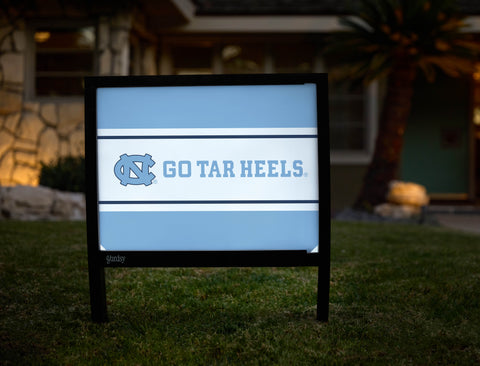 North Carolina NC Go Tar Heels Carolina Blue Yardsy Sign - Hero