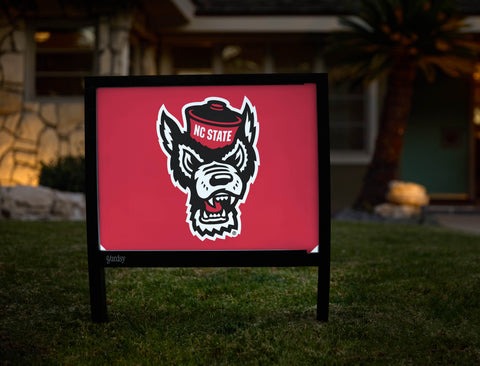 North Carolina State Wolfpack Red Yardsy Sign