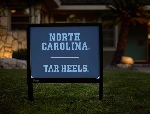 North Carolina Tar Heels Navy Blue Yardsy Sign - Hero