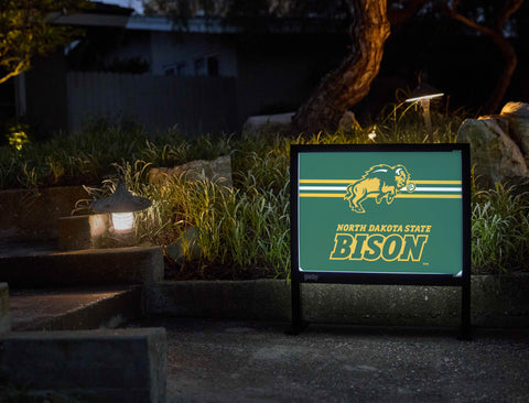 North Dakota State Bison Green Yardsy Sign - Flat Feet