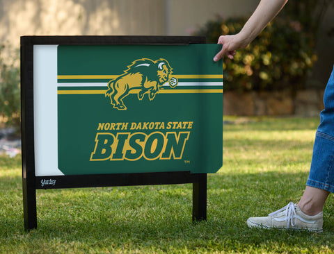 North Dakota State Bison Green Yardsy Sign - Interchangeable