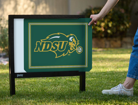 North Dakota State NDSU Green Yardsy Sign - Interchangeable