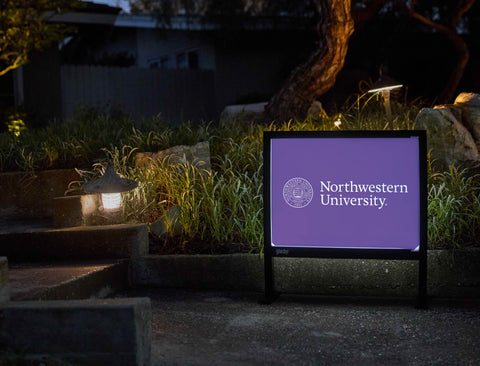 Northwestern University Purple Yardsy Sign - Flat Feet