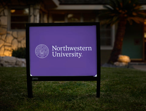 Northwestern University Purple Yardsy Sign - Hero