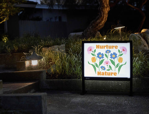 Nurture Nature Yardsy Sign - Flat Feet