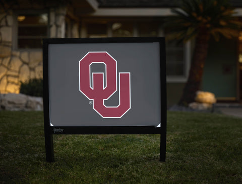 Oklahoma Athletics Mark Gray Yardsy Sign - Hero