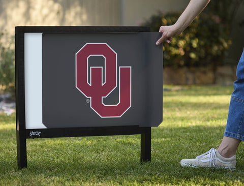 Oklahoma Athletics Mark Gray Yardsy Sign - Interchangeable