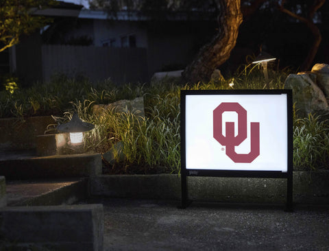 Oklahoma Athletics Mark White Yardsy Sign - Flat Feet