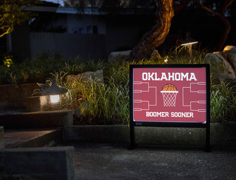 Oklahoma Basketball Yardsy Sign - Flat Feet