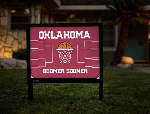 Oklahoma Basketball Yardsy Sign - Hero