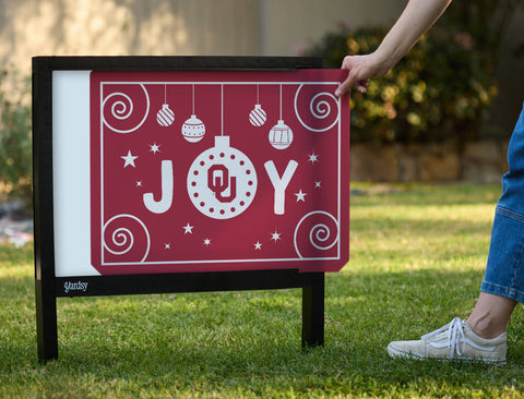 Oklahoma Christmas Joy Yardsy Sign - Interchangeable
