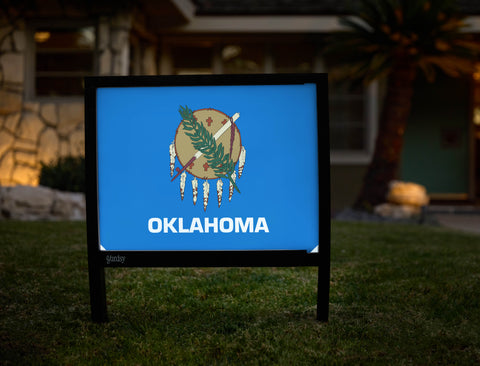 Oklahoma State Flag Yardsy Sign - Hero