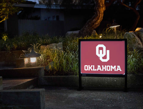 Oklahoma OU Crimson Yardsy Sign - Flat Feet