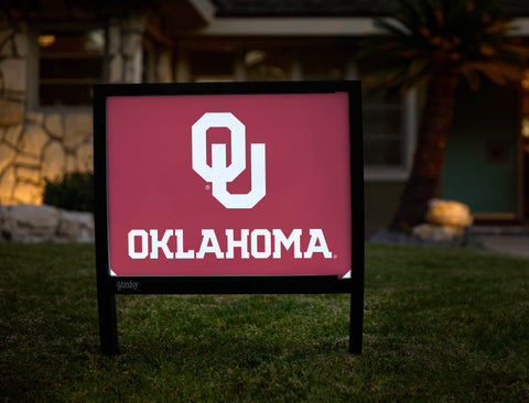 Oklahoma OU Crimson Yardsy Sign - Hero