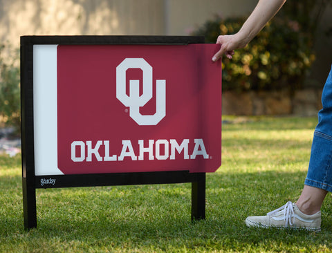 Oklahoma OU Crimson Yardsy Sign - Interchangeable