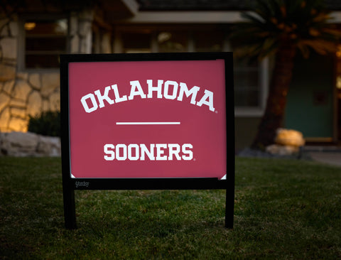 Oklahoma Sooners Crimson Yardsy Sign - Hero