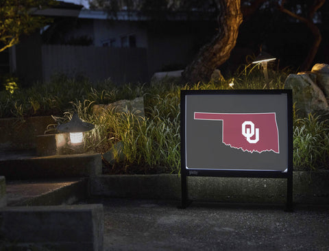 Oklahoma State Mark Black Yardsy Sign - Flat Feet