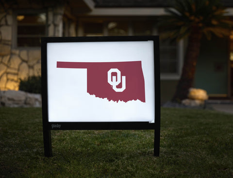 Oklahoma State Mark White Yardsy Sign - Hero
