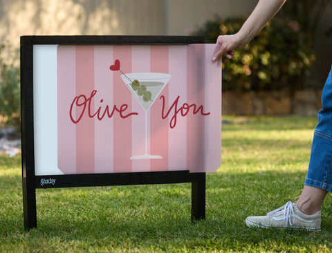 Olive You Yardsy Sign - Interchangeable
