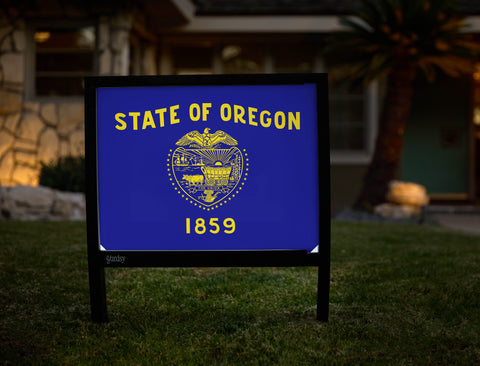 Oregon State Flag Yardsy Sign - Hero