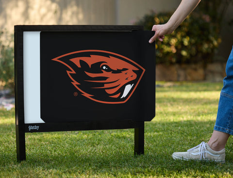 Oregon State Beavers Mascot Black Yardsy Sign - Interchangeable