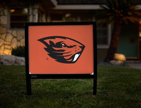 Oregon State Beavers Mascot Orange Yardsy Sign - Hero