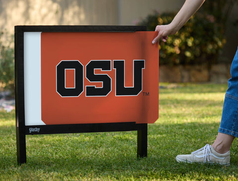 Oregon State OSU Wordmark Orange Yardsy Sign - Interchangeable