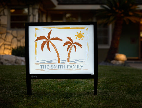 Palm Trees Custom Yardsy Sign - Hero