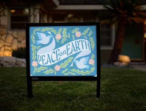 Peace On Earth Yardsy Sign - Hero
