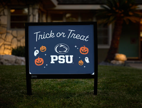 Penn State Halloween Trick Or Treat Yardsy Sign - Hero