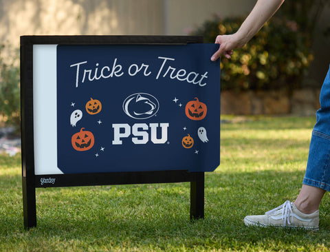 Penn State Halloween Trick Or Treat Yardsy Sign - Interchangeable