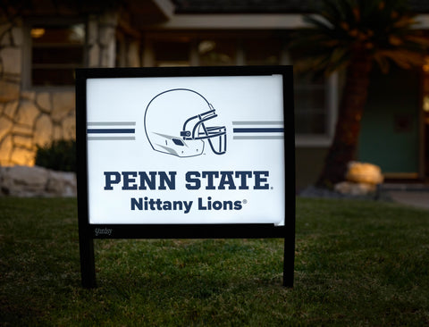 Penn State Nittany Lions Helmet White Yardsy Sign - Hero