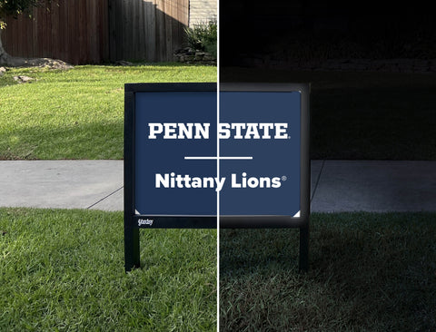Penn State Nittany Lions Navy Yardsy Sign - Day Night