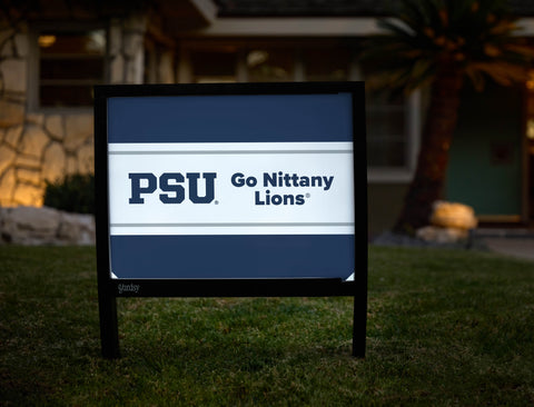 Penn State PSU Go Nittany Lions Navy Yardsy Sign - Hero