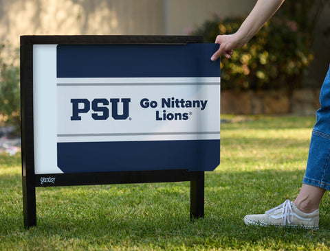 Penn State PSU Go Nittany Lions Navy Yardsy Sign - Interchangeable
