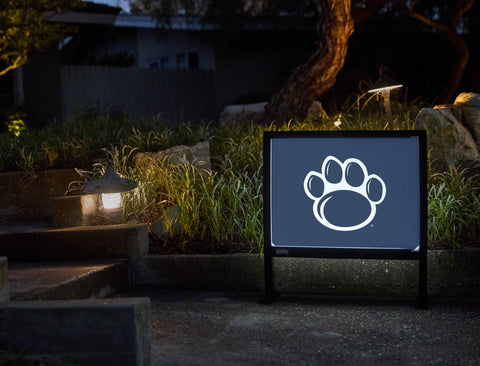 Penn State Paw Mark Navy Yardsy Sign - Flat Feet