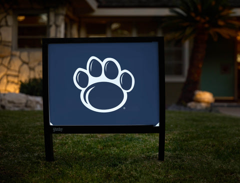 Penn State Paw Mark Navy Yardsy Sign - Hero