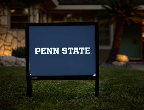 Penn State Wordmark Navy Yardsy Sign - Hero