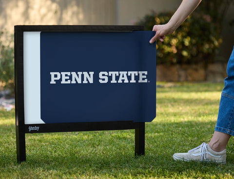 Penn State Wordmark Navy Yardsy Sign - Interchangeable