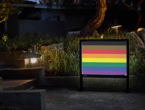 Philly Pride Flag Yardsy Sign - Flat Feet