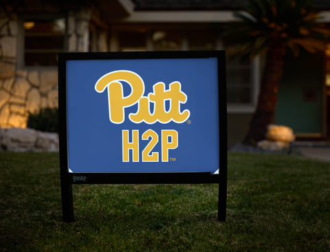 Pittsburgh Pitt H2P Royal Yardsy Sign - Hero