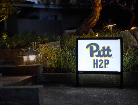Pittsburgh Pitt H2P White Yardsy Sign - Flat Feet