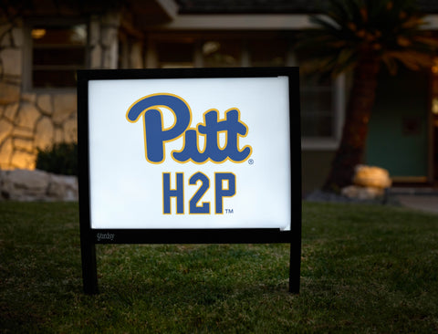 Pittsburgh Pitt H2P White Yardsy Sign - Hero