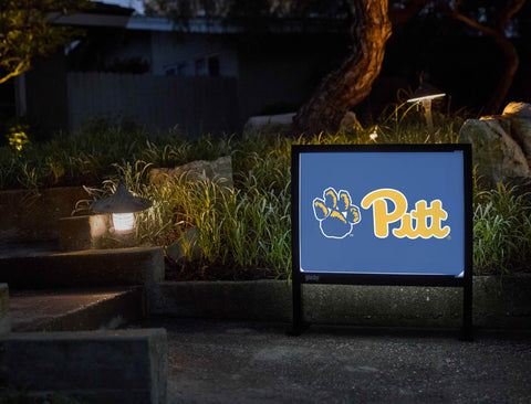 Pittsburgh Pitt Paw Game Royal Yardsy Sign - Flat Feet