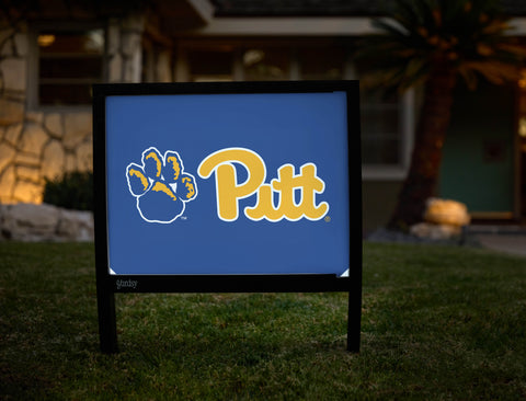 Pittsburgh Pitt Paw Game Royal Yardsy Sign - Hero